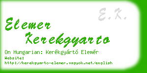 elemer kerekgyarto business card